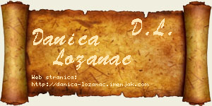 Danica Lozanac vizit kartica